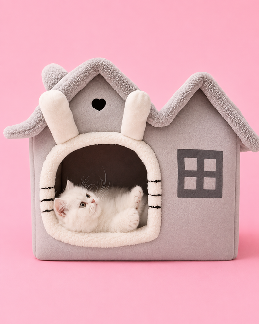 Classic Soft Cat House Bed for Small Pets