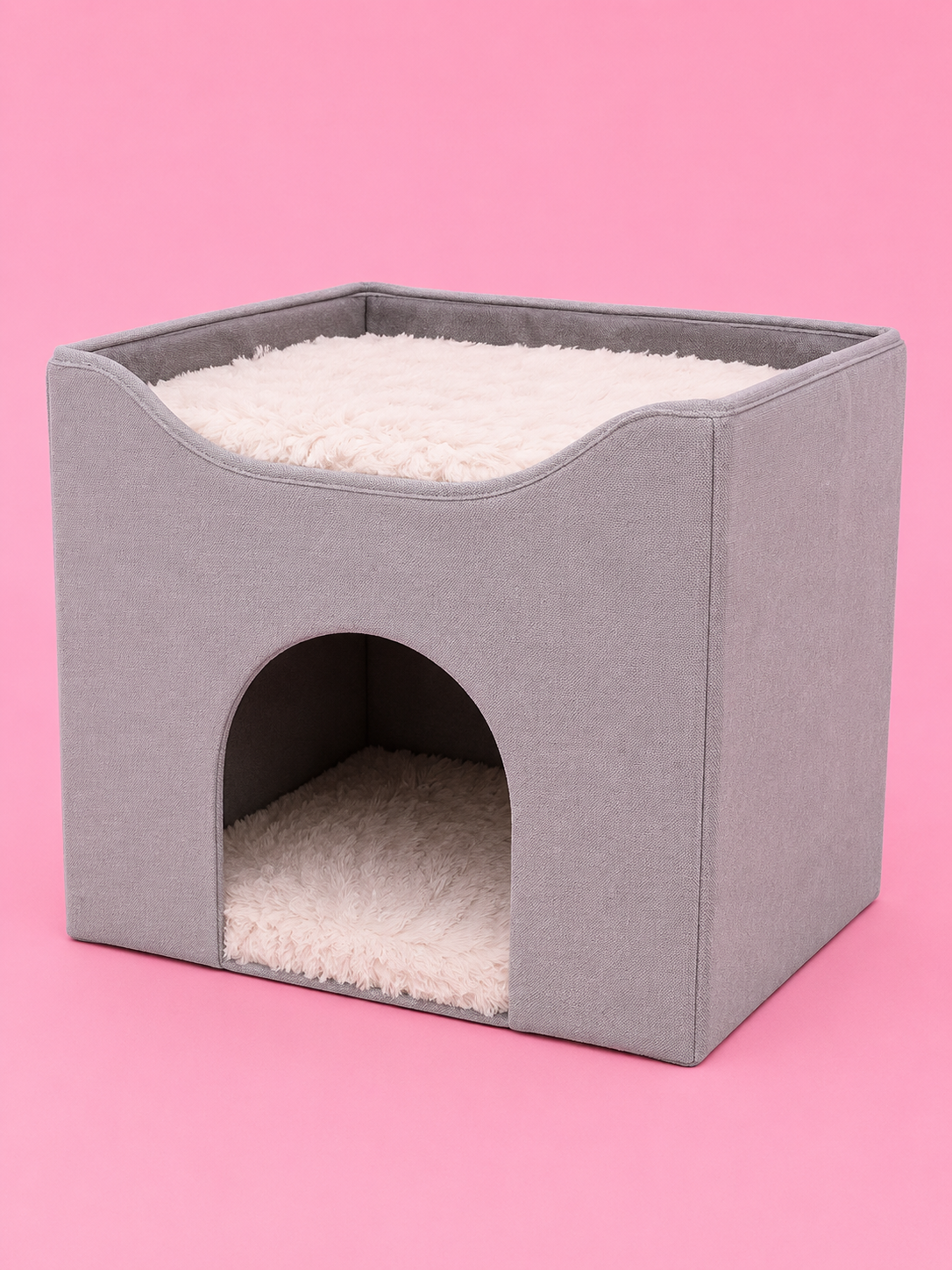 Trixie cat house harvey gray-white black