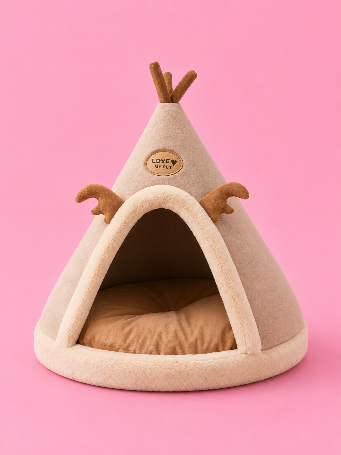 Cartoon Reindeer Pet Tent Dog Cat House
