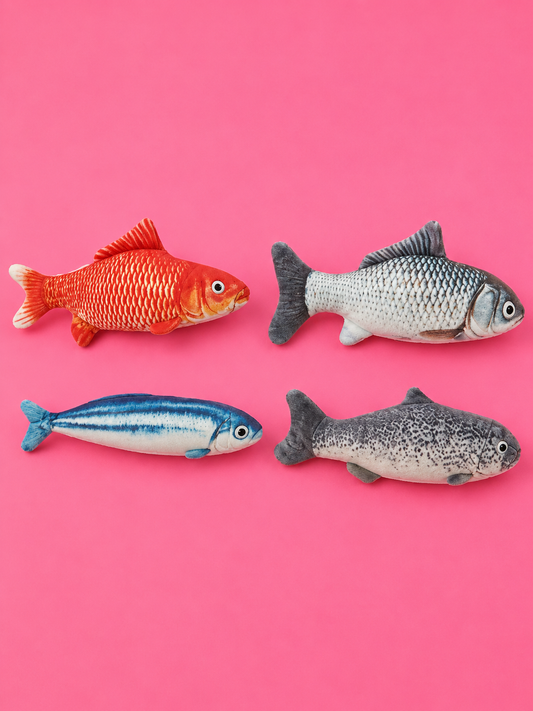 Pet cat toy fish fabric 19cm