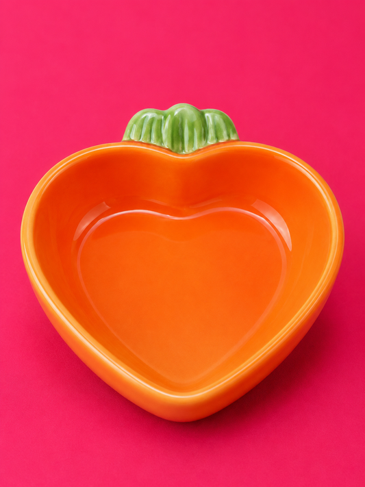 Trixie food bowl water bowl carrot ceramic