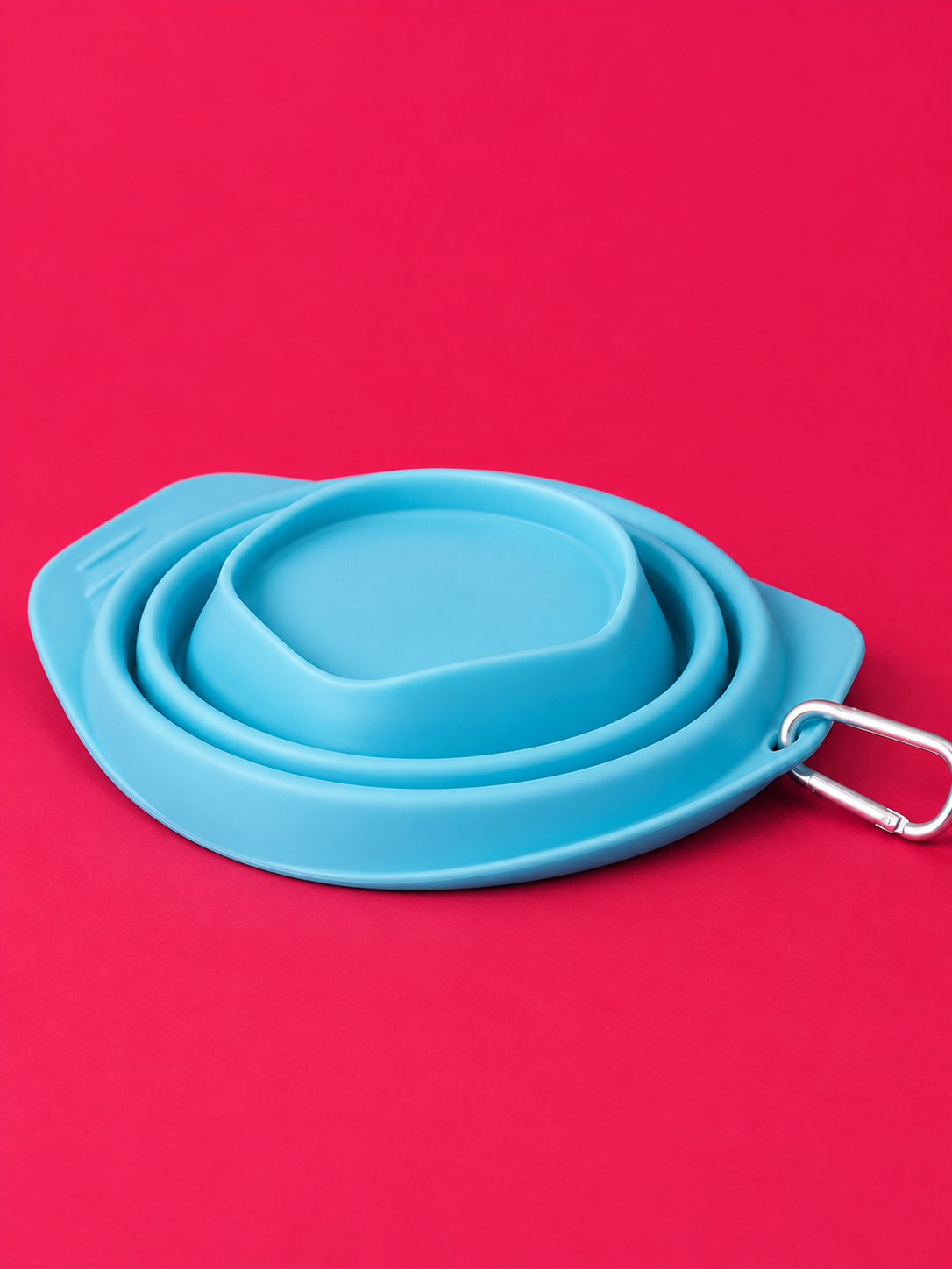 Kurgo collapse a-bowl - foldable travel bowl - dog food bowl - blue