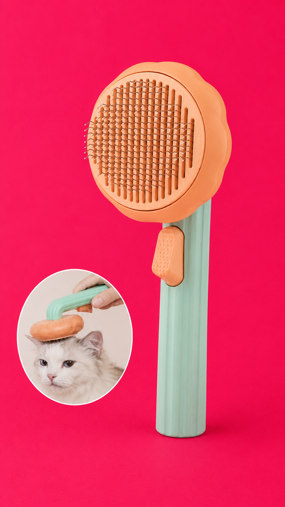 Pumpkin Pet Hair Brush