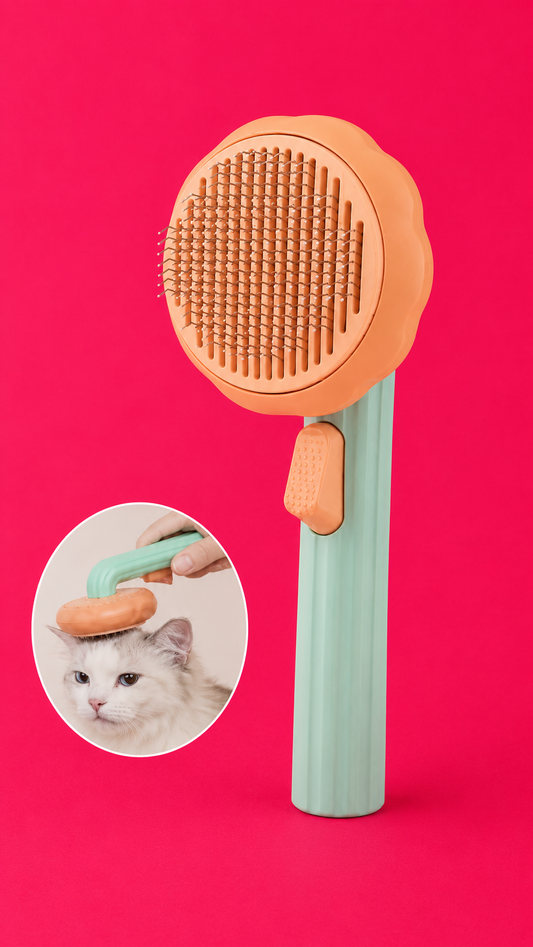 Pumpkin Pet Hair Brush
